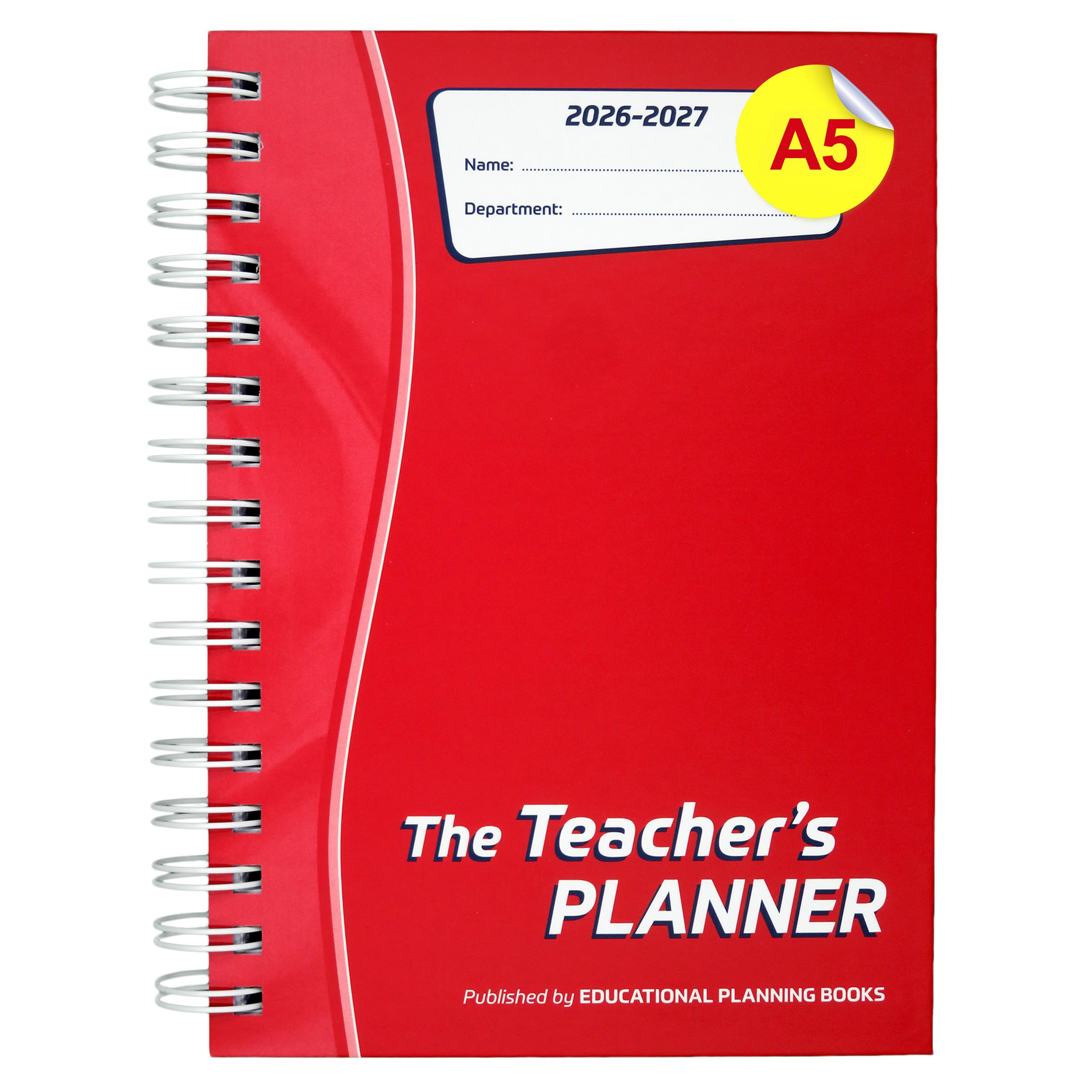 The Teachers Planner 2026-2027 for Secondary School – A5 – Six Period Day – Page-a-Day & Undated, with Dedicated Pages for Year Planning, Exams, Marking and more (TP9-R)