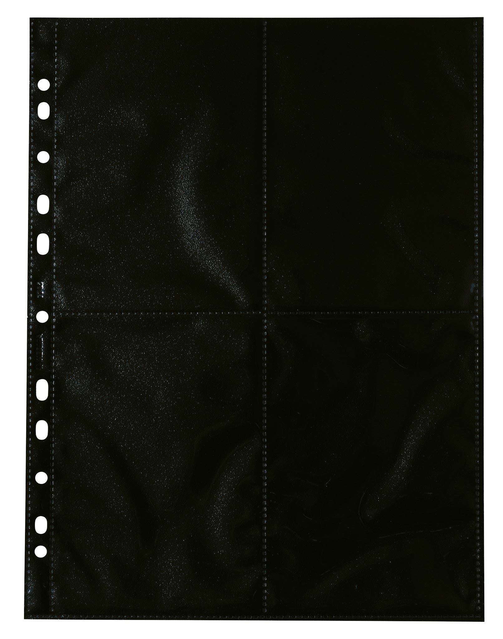 Herma 7785 Lot de 50 Pochettes perforées Transparent/Noir