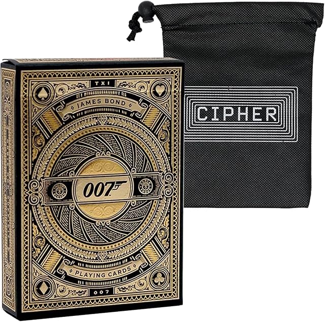 Theory 11 007 Playing Cards - James Bond Deck - Includes Cipher Card Bag