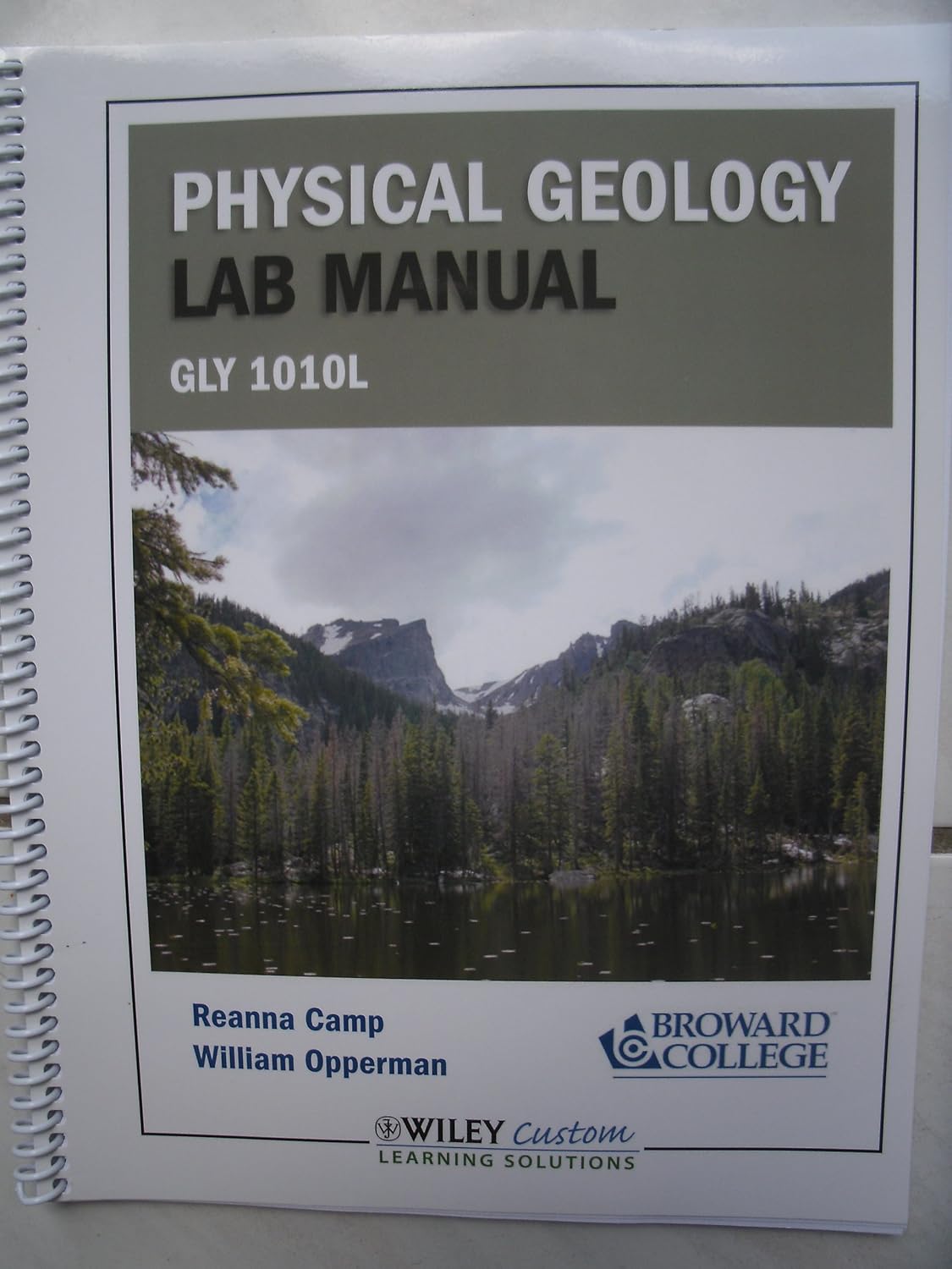 Physical Geology Lab Manual GLY 1010L Broward College North Campus