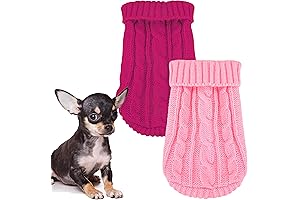 Adorable Dog Sweater for Tiny Dogs: Cozy XXS Dog Sweaters for 1 to 4 lbs