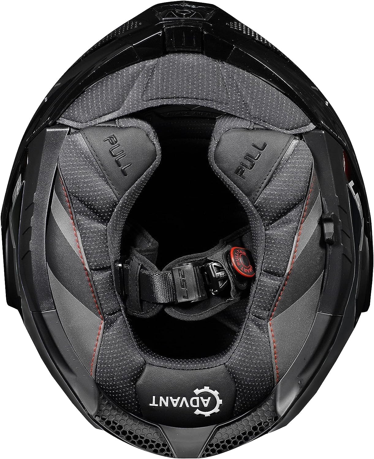 LS2 Helmets Casco Advant X Carbono Brillo Modular con Sun Vision (XL 61/62)