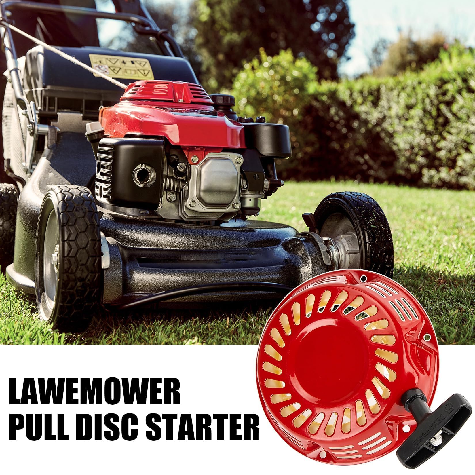 PSLER Pull Start Assembly for Gx160 Gx120 Gx200 Gx140 5.5HP 6.5HP Lawn Mower Recoil Pull Start Replacement with Starter Cup Pull Cord Assembly 5.5hp - Image 2