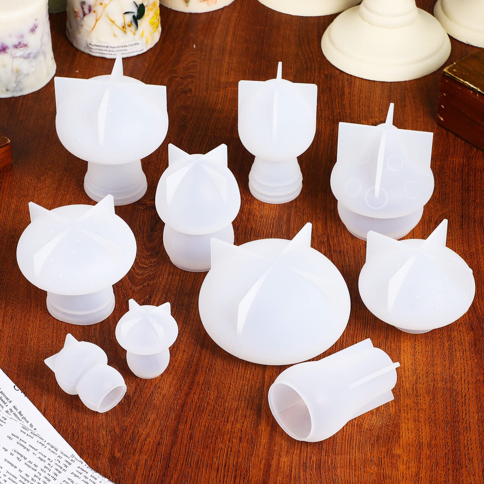 COHEALI 10pezzi Stampi in Silicone Forma Di Fungo Per Decorazioni Fai Da Te in Resina Epossidica Per Artigianato