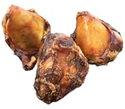 Dog Bones Made in USA for Small and Medium Breed Dogs Natural Long Lasting Meaty Beef Knee Cap Bone Treats Best for Dogs Upto 50 Pounds 1 Pack 3 Count