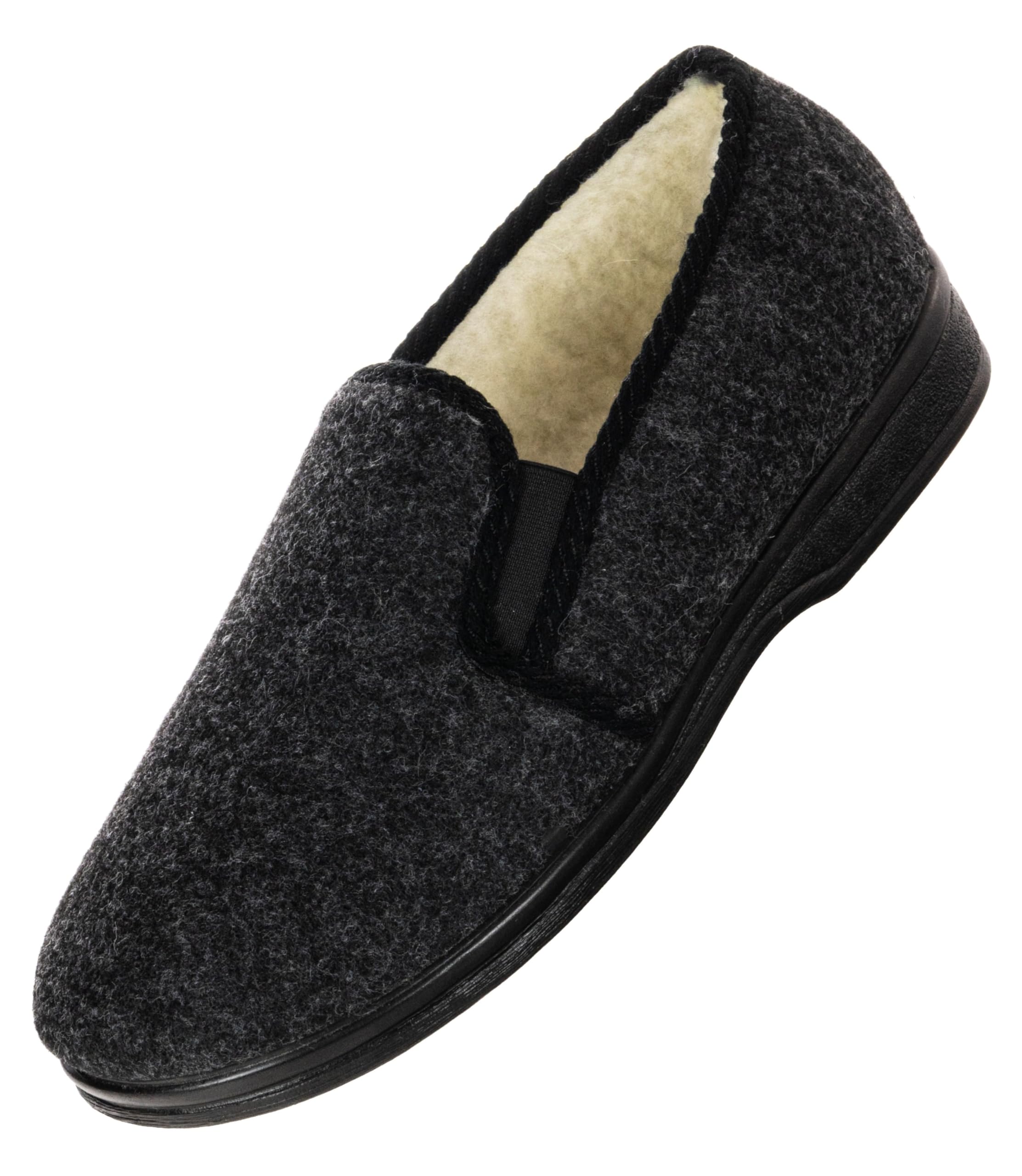 APREGGIO Winterpantoffels voor heren, warme vilten pantoffels