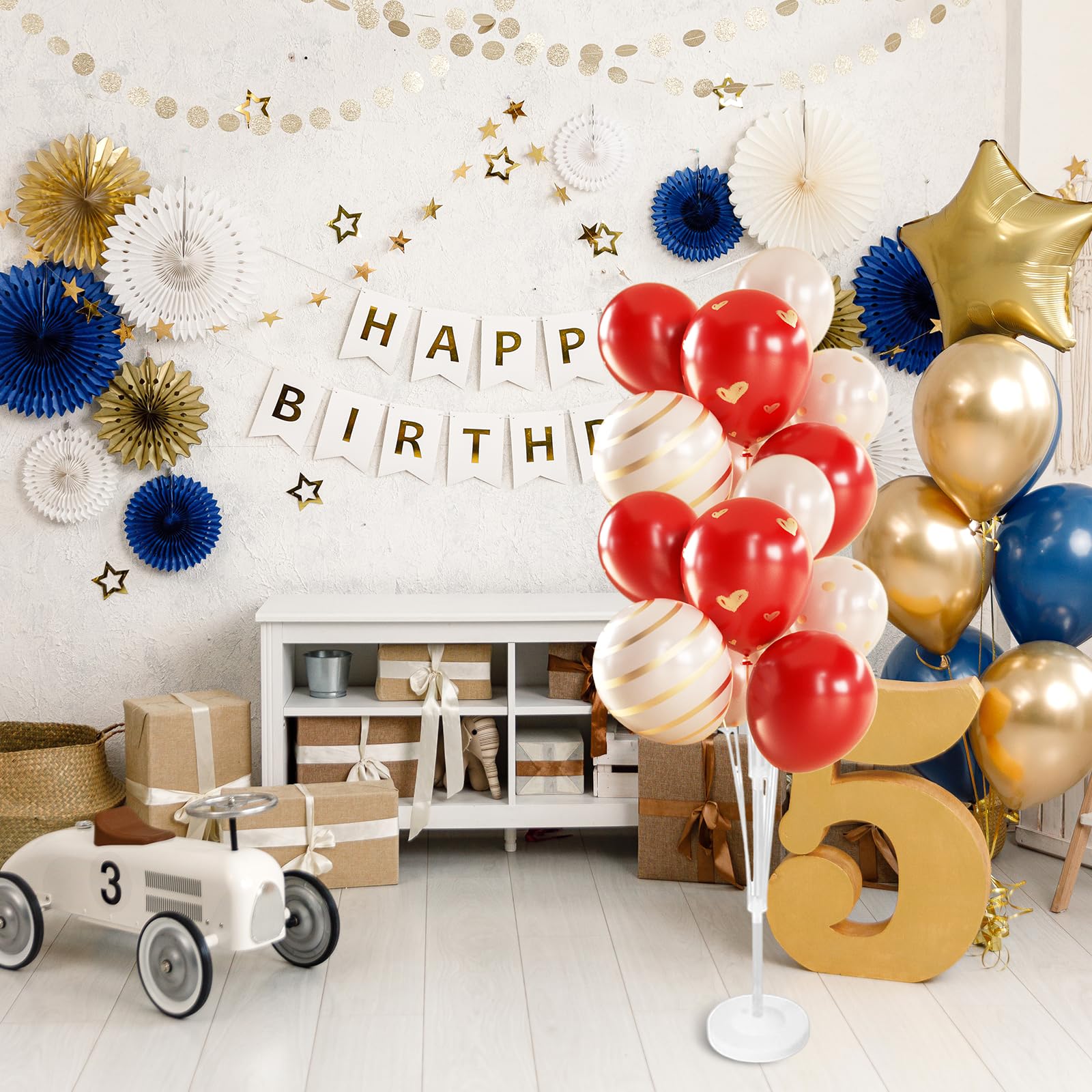 Set di 3 Supporti per Palloncini, 160 cm, Supporto per Palloncini, Riutilizzabile, Supporto per Palloncini per Compleanno, Matrimonio