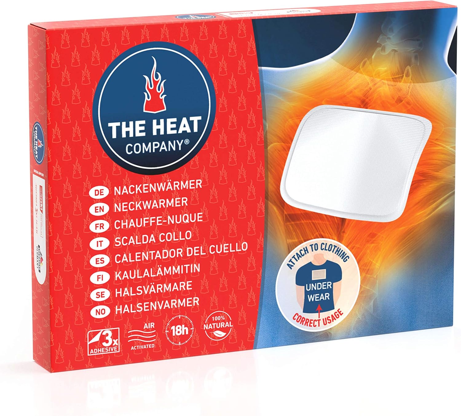 THE HEAT COMPANY Nackenwärmer Körperwärmer Apotheke 18 Std. Wärmedauer