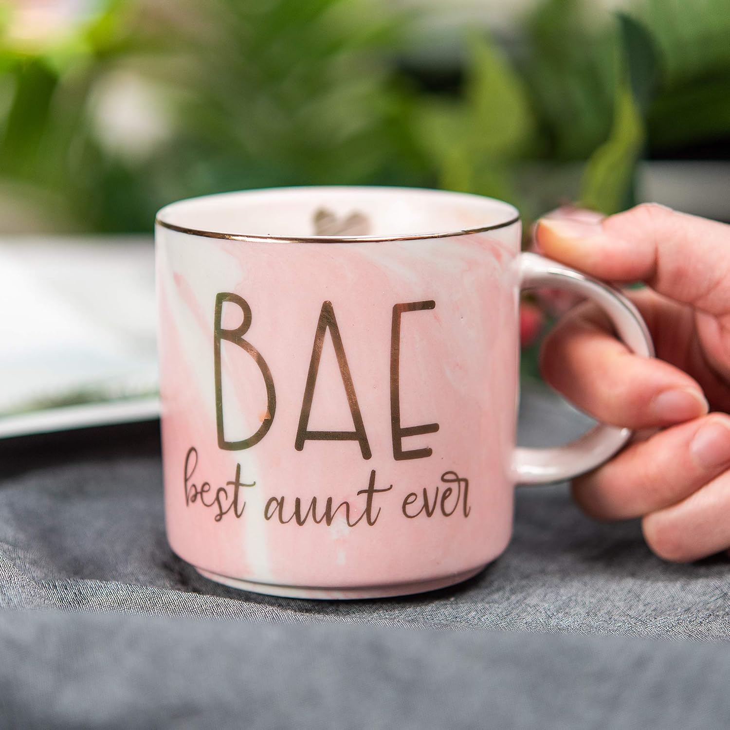 Hendson Aunt Gifts from Niece, Nephew - BAE Best Aunt Ever - Funny Gift for Aunts - Best Ever Gifts for Birthday, Christmas - Great Auntie - Cute Favorite Mug, Ceramic 11.5oz Coffee Cup - Image 6