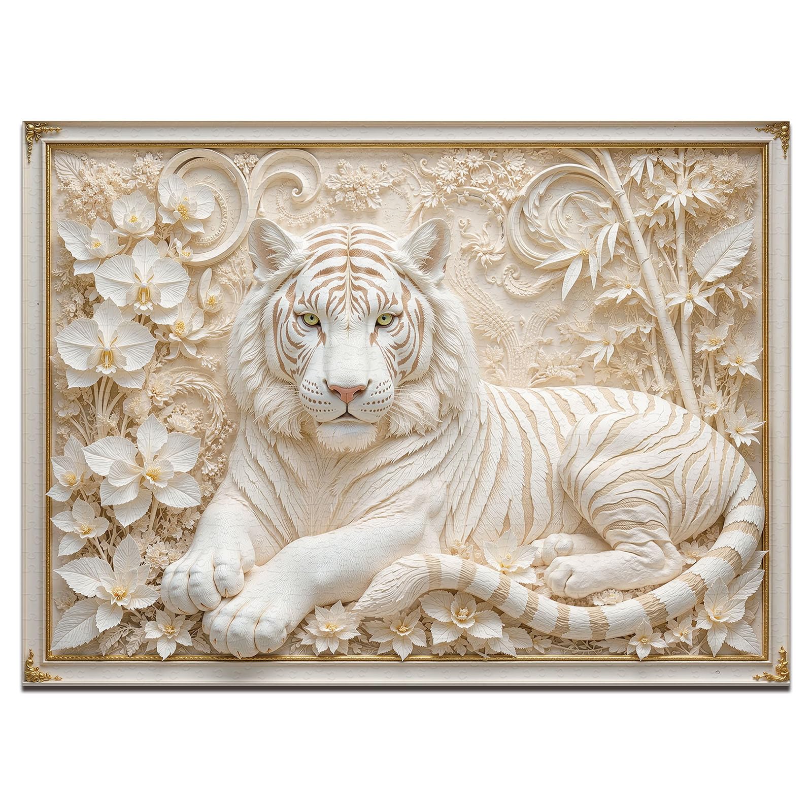 1000 Piece Puzzles for Adults, 70 * 50 CM Tiger Majesty Puzzle