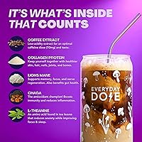 Vista 3 de Everyday Dose Bold Medium Roast Mushroom Coffee 90mg Caffeine per serving with Grass-Fed Collagen, Chaga, Lions Mane & L-Theanine for Better Focus