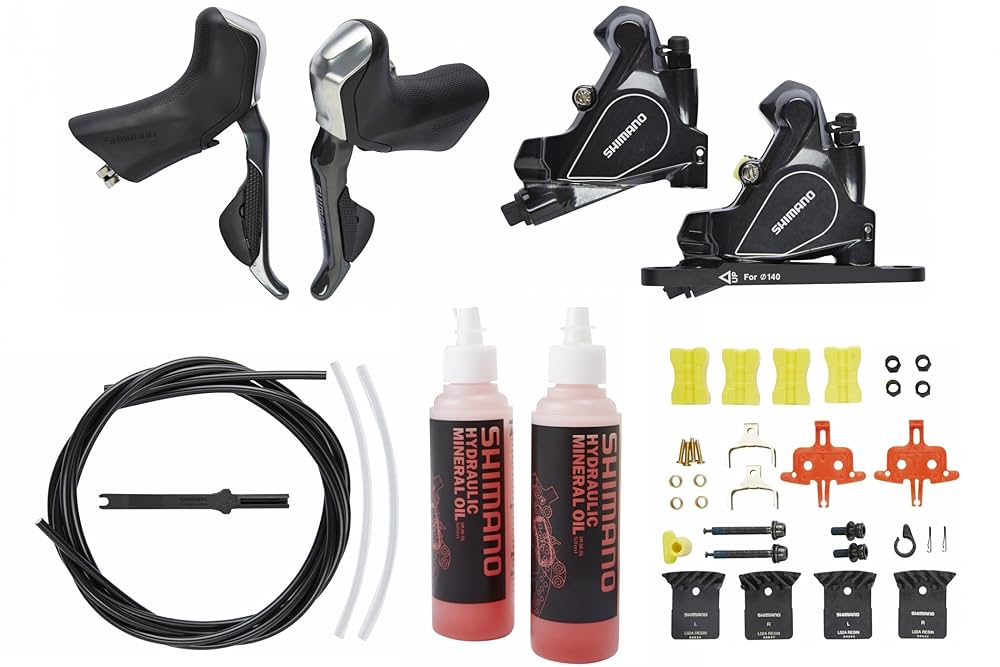 Shimano Kit Freno a Disco Anteriore/Posteriore Di2 ST-R785 +