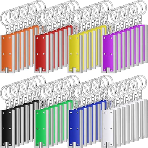 Hicarer 64 linternas llavero a granel mini potente LED llavero luces linterna portátil para emergencia camping equipo al aire libre fiesta