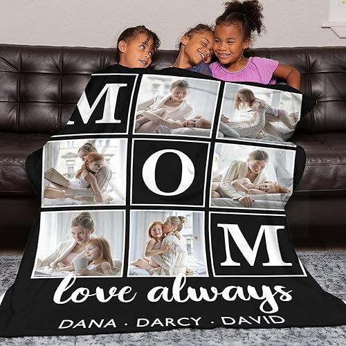 Miniatura 59 de Mantas de monograma personalizadas con nombres, manta personalizada para bebés niñas, manta de envolver con inicial, regalos personalizados