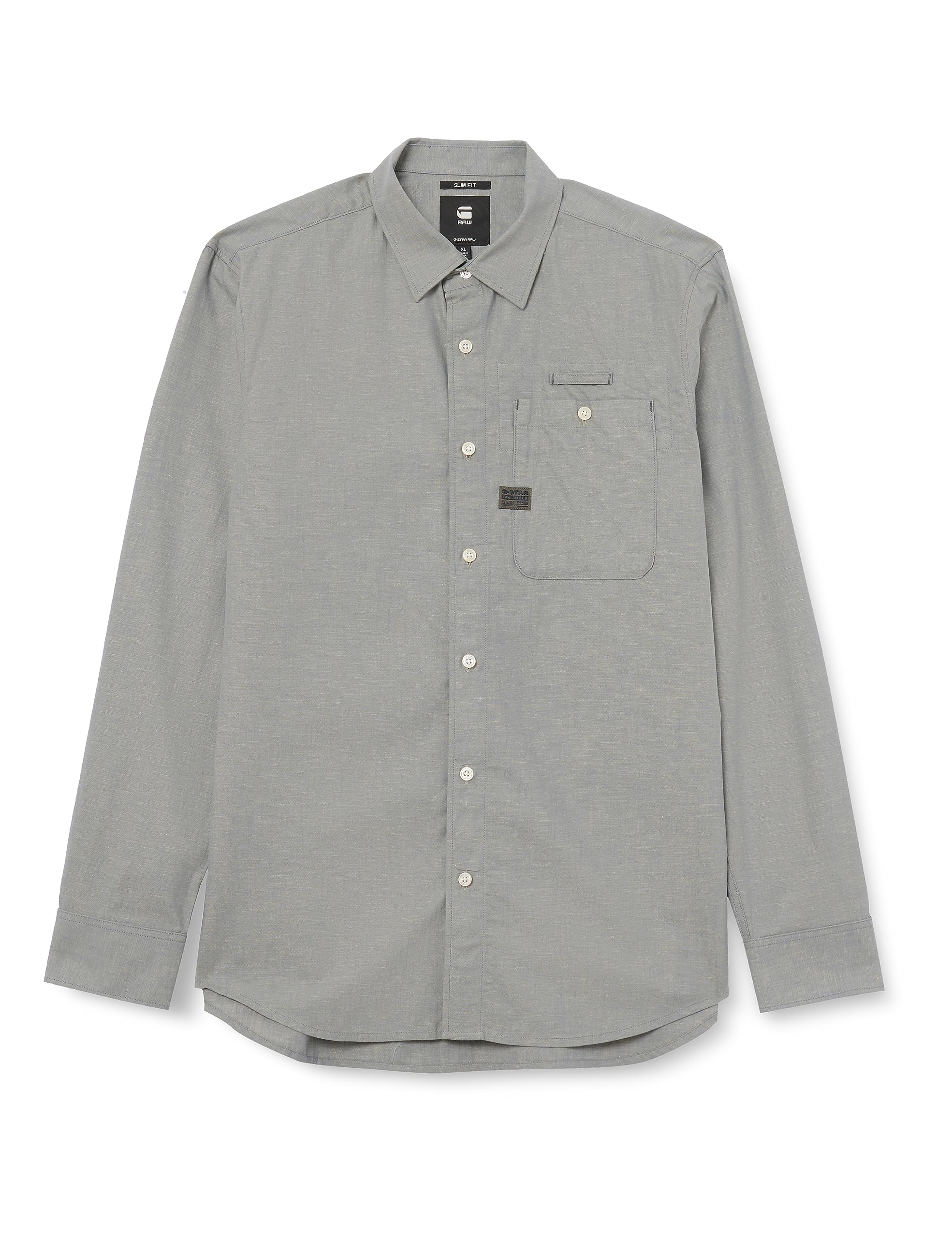 G-Star RAW Herren Bristum 2.0 Slim Shirt ls, Grau (axis D23553-D187-5781), L