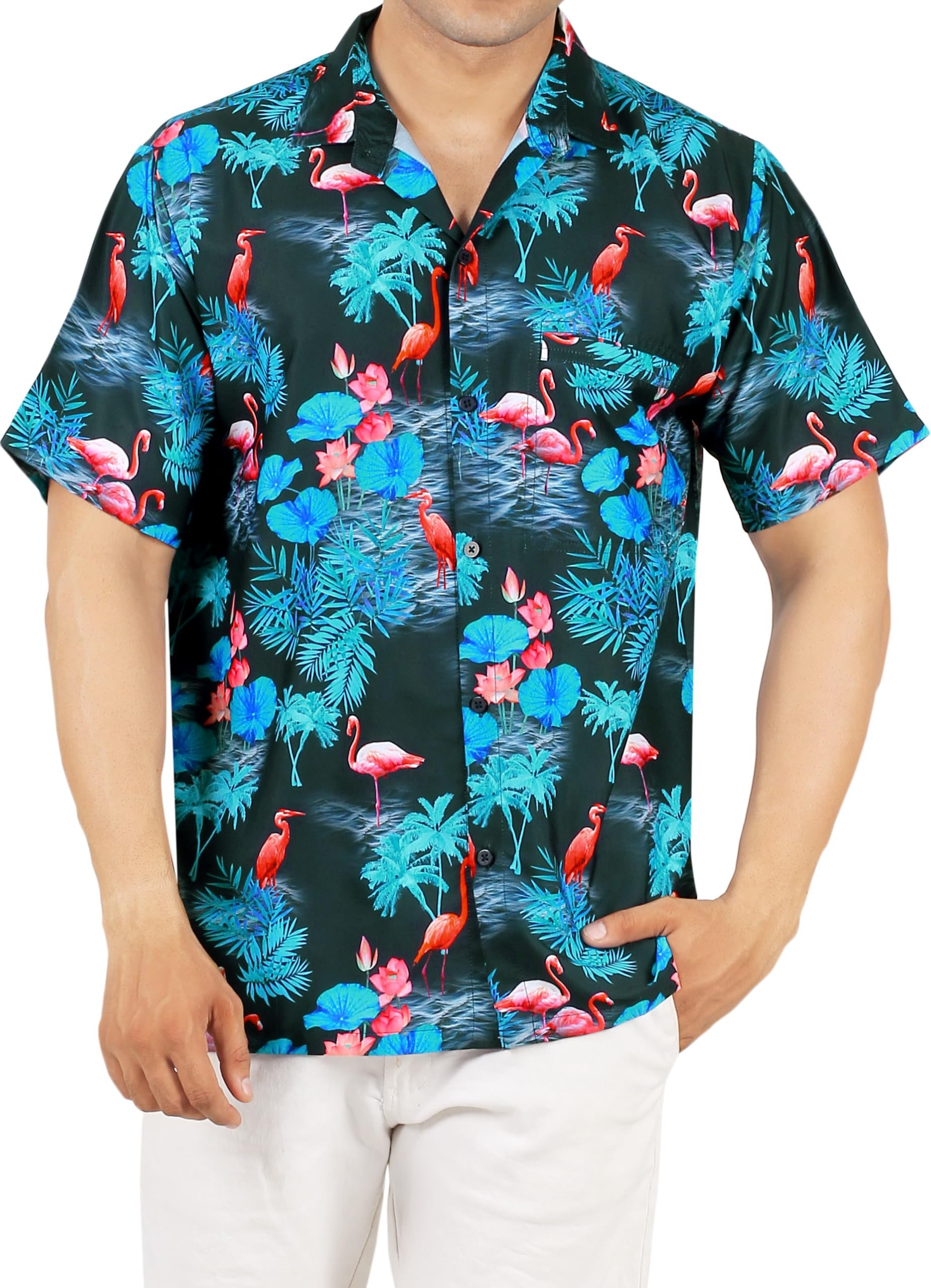 HAPPY BAY Men's Casual Shirt Button Down Collar