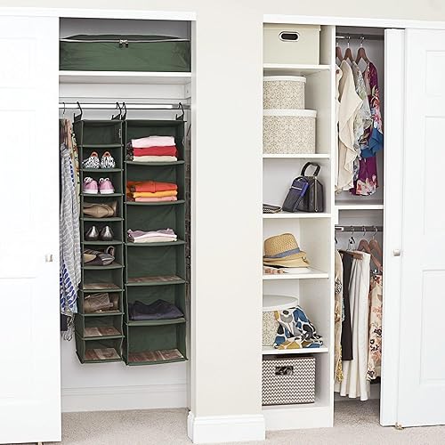 Miniatura 3 de Household Essentials Juego de 3 cajas de sombreros con tapas de piel sintética, patrón de desplazamiento