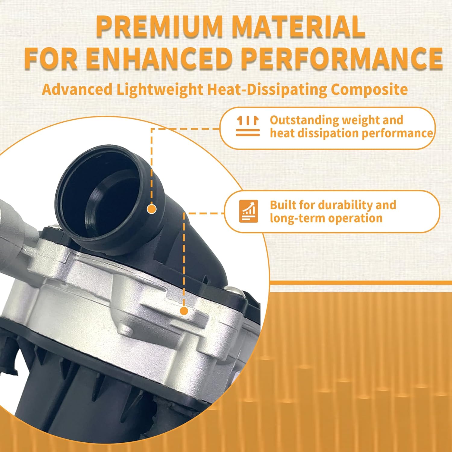 Secondary Air Injection Smog Pump Compatible with Volkswagen Jetta 2019-2024, Passat 2015-2017, Golf 2015-2018, Tiguan 2018-2020, # 04E131333A, 04E959231, 04E959231A, 04E959231B, 04E959231C