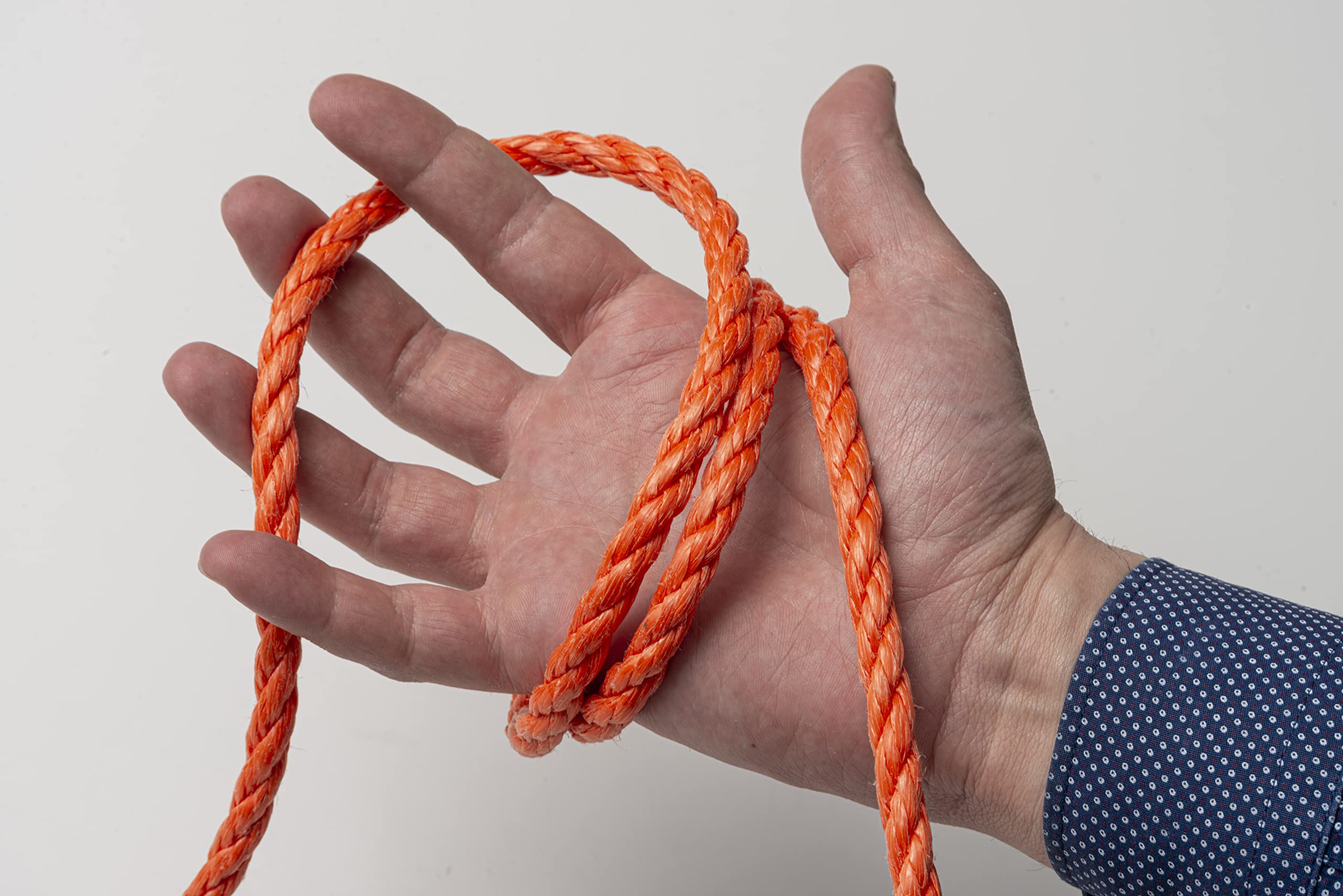 IPEA Treccia Galleggiante Corda Galleggiante per Barca, Nautica, Salvagente – 30 Metri – Made in Italy ­– Cima Galleggiante per Imbarcazioni e Anulari – Spessore 8 mm