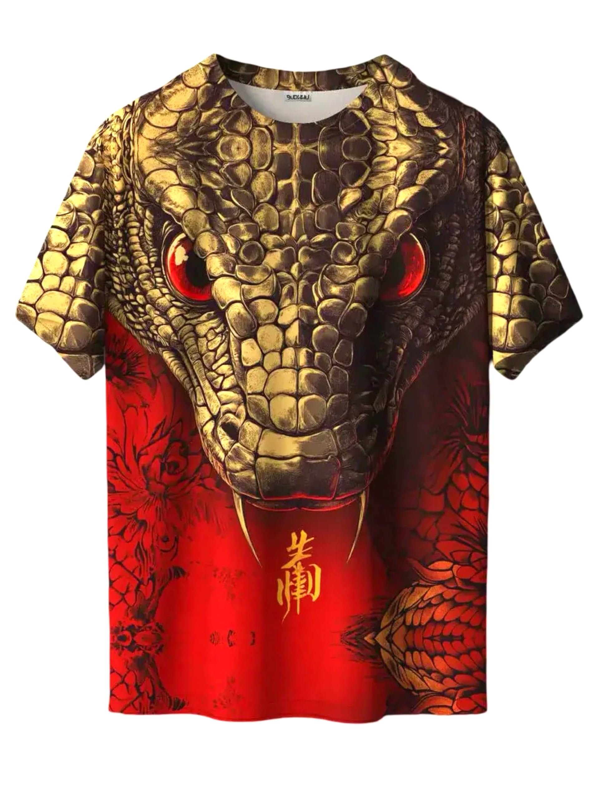 Anime Dragon Warrior Graphic T-Shirt, Bold Japanese Art Style, All-Over Print, Streetwear Casual Tee for Men & Women-picture-31