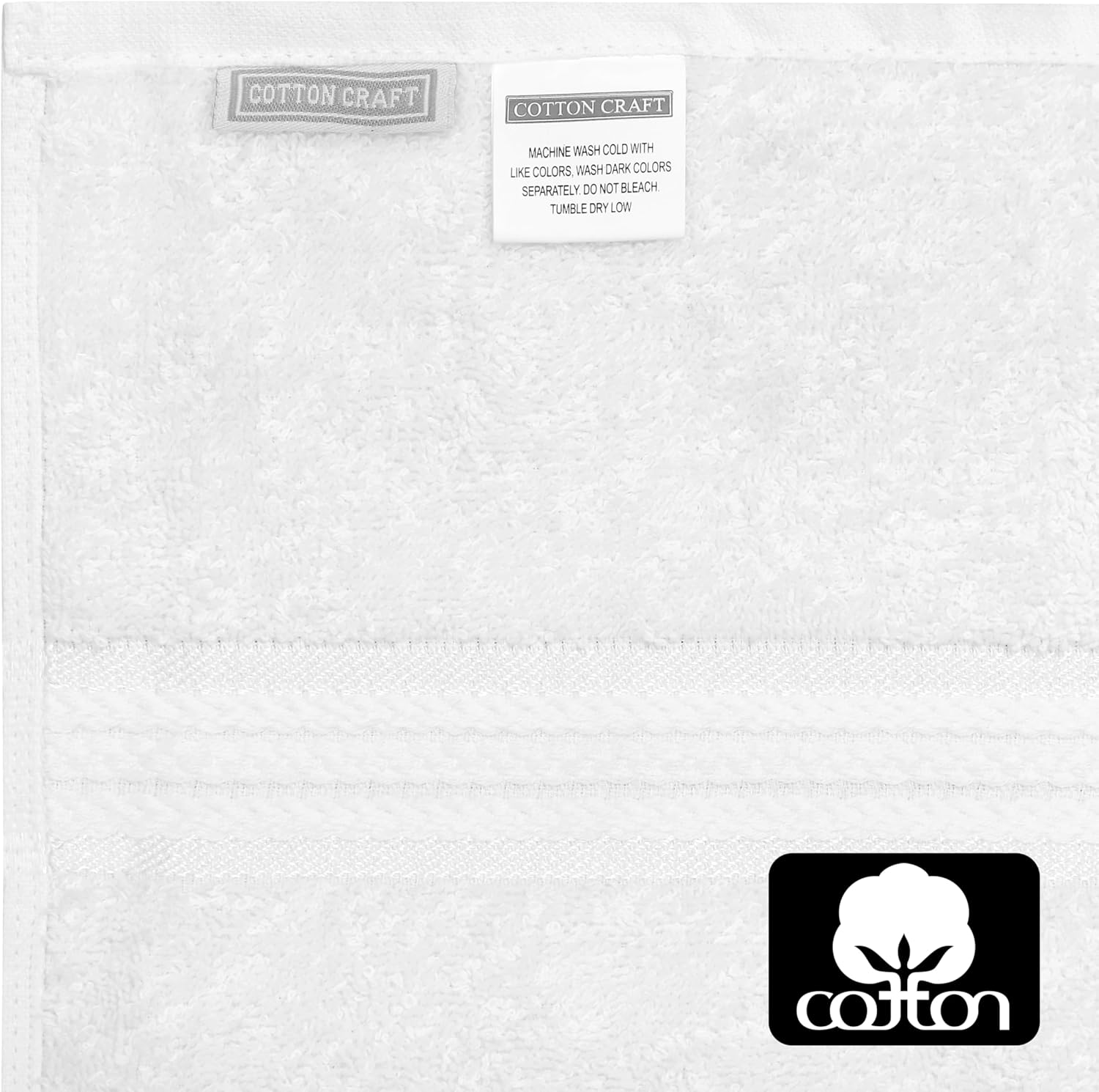 COTTON CRAFT Ultra Soft Hooded Towel – 2 Pack Oversized 35x70 Towel with Hood for Adults - 580 GSM 100% Cotton Ringspun Terry - Pool Beach Bath Sheet Wrap - Luxurious Plush Absorbent Bath Wrap – White