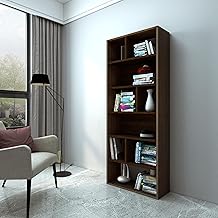 Bharat Lifestyle Nevis Engineered Wood Open Book Shelf (Finish Color - Wenge, DIY(Do-It-Yourself))
