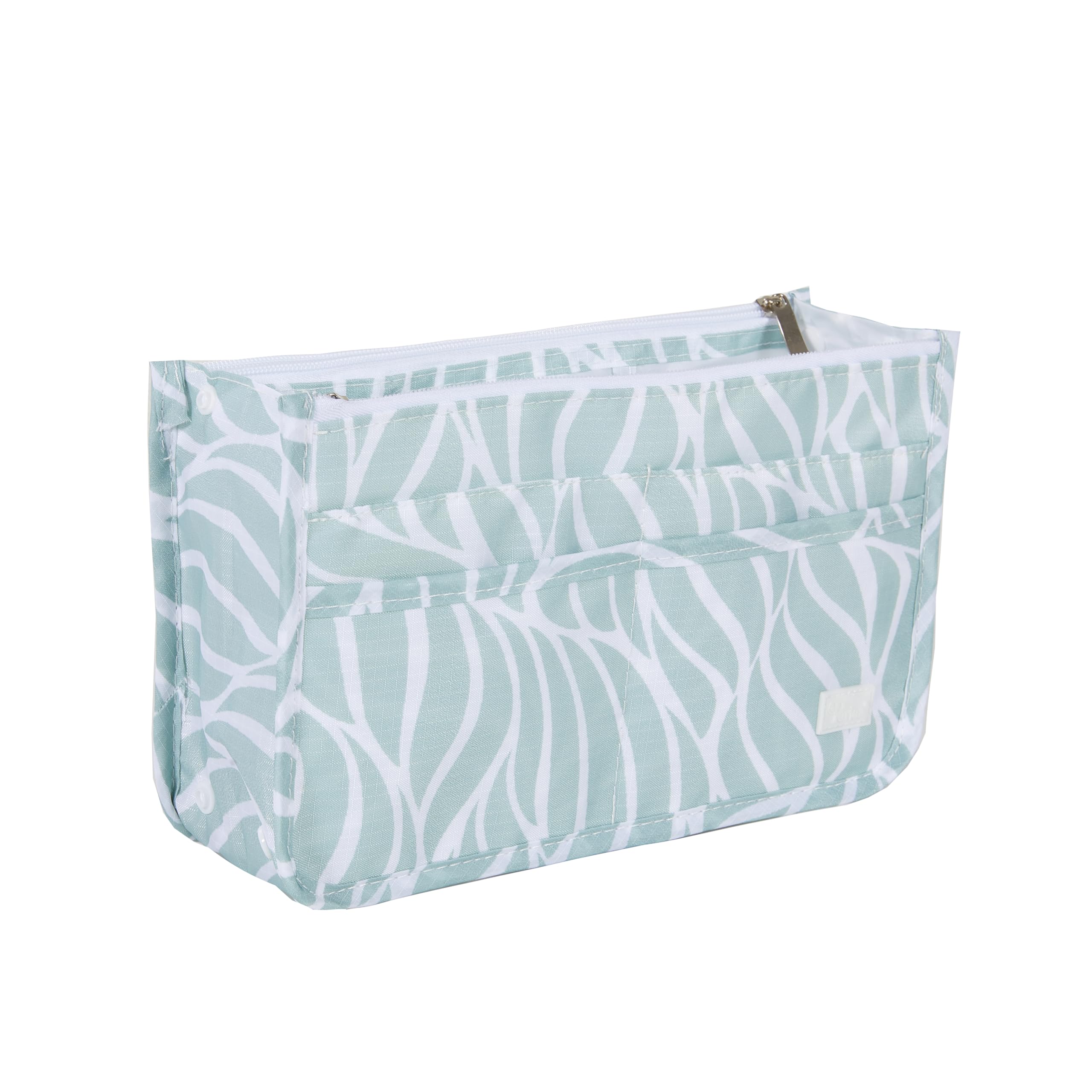Periea 'Signature' Luxury Handbag Organiser Insert - 3 Sizes - (Seafoam Waves, Medium)