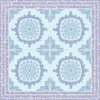 10PCS 12x12 Inch Lavender Lace Medallion Pattern Floor Tiles Peel and St...