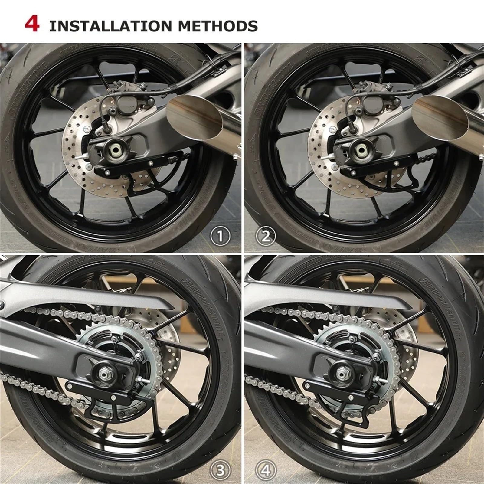 Osłon Zacisku Hamulcowego Pasuje do YAMAHA YZF R7 R1 R1M 2021-2024 YZFR7 YZFR1 2023 Osłona zębatki Osłona łańcucha Osłony tarczy hamulcowej tylnej Dekoracyjna Tarczy
