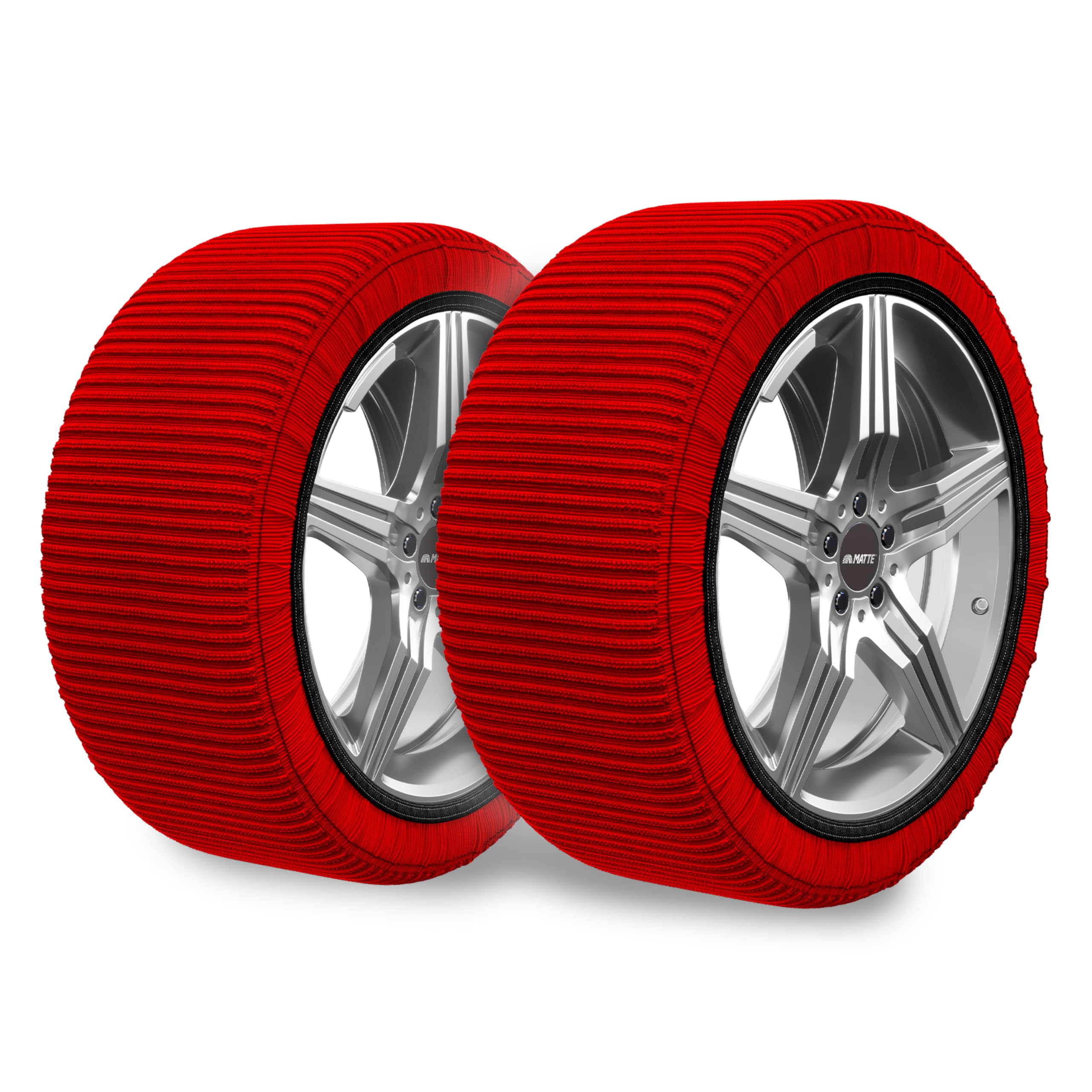 WeGeek, ACTIVE SERIES. Coppia calze da neve per auto, SUV, 4×4, furgoni con nuova OMOLOGAZIONE EUROPEA EN 16662-​1 che unifica le calze da neve alle catene da neve -​TAGLIA M (coppia). Montaggio 2min.