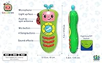 Vista 6 de eKids Cocomelon - Juguete de control remoto para niños pequeños, juguete musical con micrófono de juguete integrado y rimas de guardería para niños