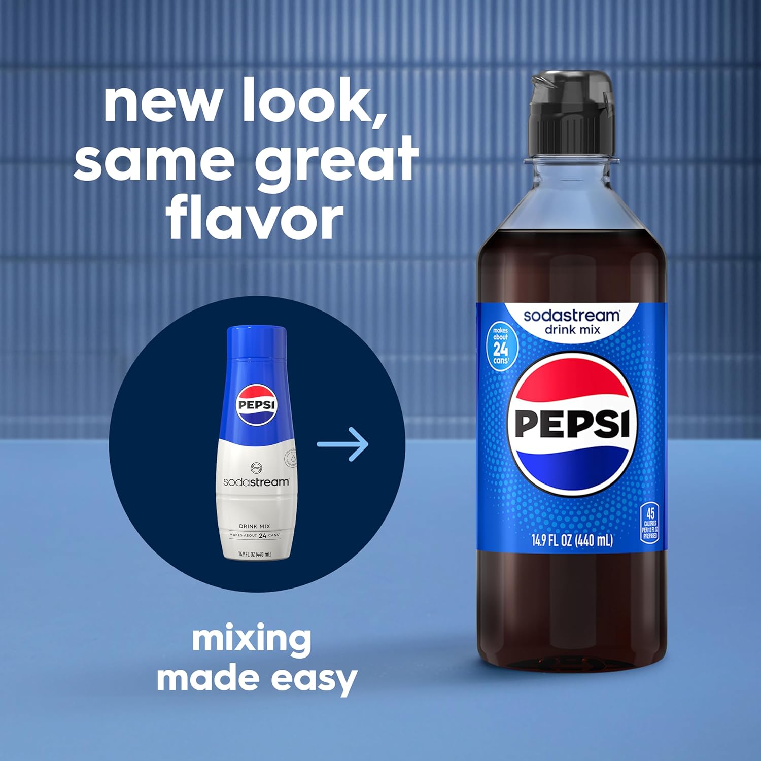 SodaStream® Pepsi® Starry® Beverage Mix Variety Pack, New Pour Bottle (440ml, Pack of 4)