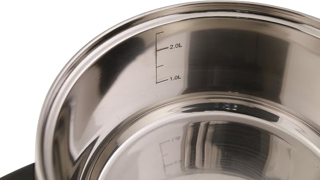 Axentia 2-Tier Steamer Induction/Pasta Pot with Strainer Insert, Silver