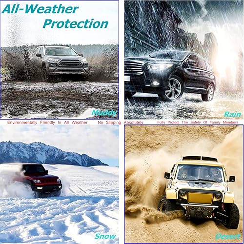 Miniatura 6 de TESSON Juego de accesorios de 2 filas y forros de carga para Toyota Camry 2018-2024 (no apto para híbridos o AWD), alfombrillas de goma TPE