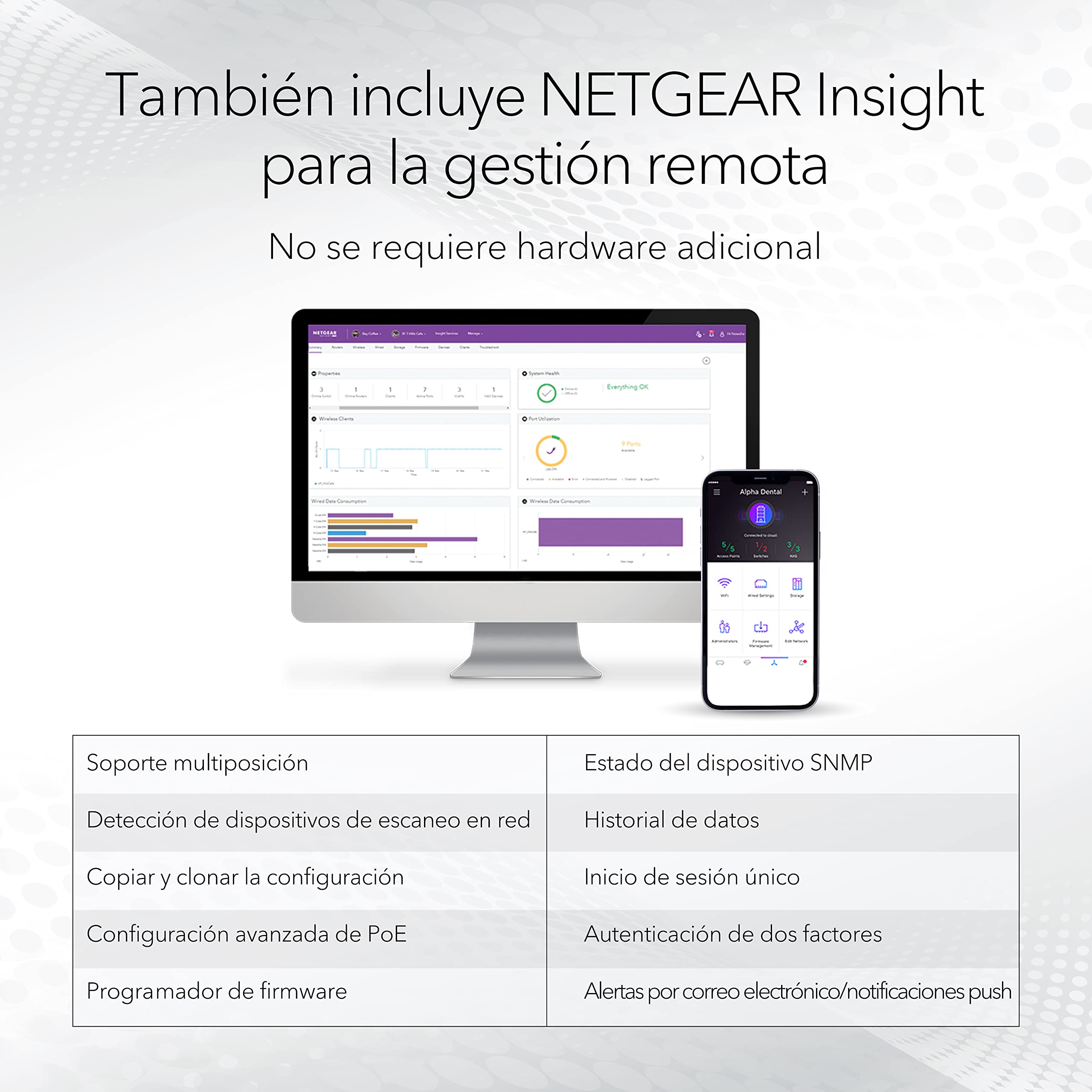 NETGEAR Switch de 8 Puertos y 10 GB MS510TXM |Multigigabit gestionado Smart - 2X Puertos SFP+ 10Gigabit - Montaje en sobremesa o en Bastidor, y protección ProSAFE de por Vida — view 4