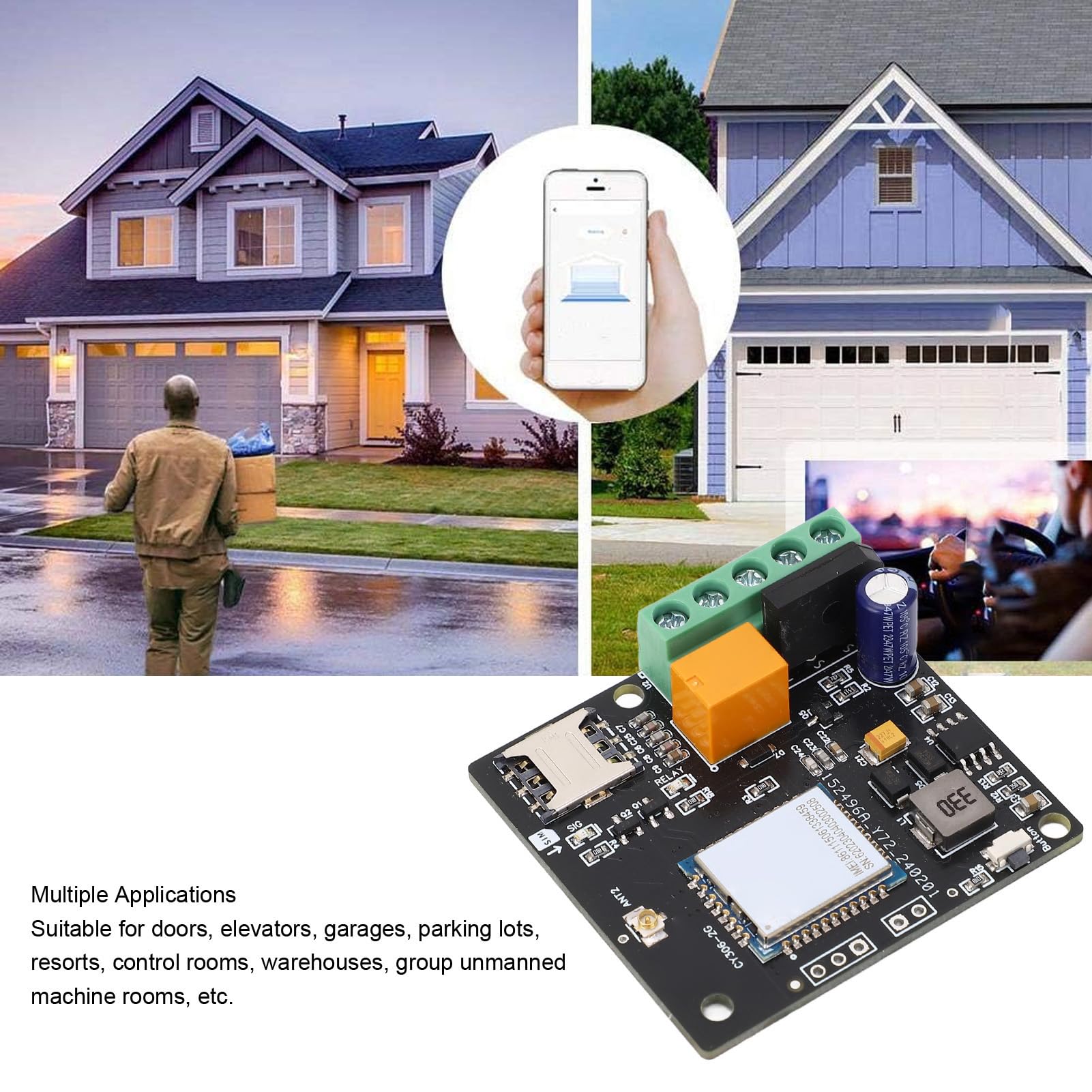 Interruttore relè Apricancello GSM Chiamata Controllo Remoto Multi Funzioni Frequenza GSM 2G per Porte Ascensori Garage