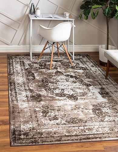 Miniatura 35 de Rugs.com - Alfombra de la colección Monte Carlo, alfombra de 4 x 6 pies de color azul medio perfecta para salas de estar, comedores grandes y