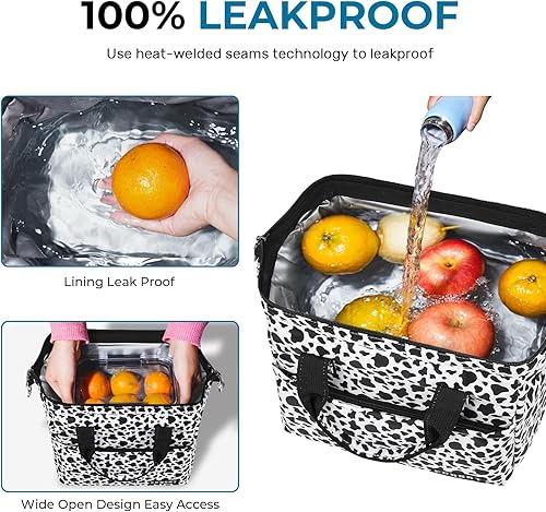 Miniatura 5 de Bolsa de almuerzo térmica grande con aislamiento para mujeres y hombres a prueba de fugas bolsa térmica para el trabajo viajes y adultos para