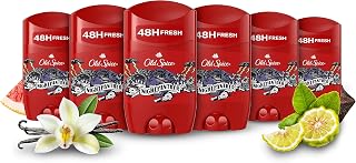 Old Spice Night Panther Deodorant Stick For Men 50 ml, 48H Fresh, 0% Aluminium Salts, Anti-White Marks and Yellow Stains x6