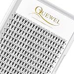 QUEWEL Cluster Lashes 240Pcs Individual Lashes 20D 0.07D Curl 16mm Knot-Free Lash Extensions Clusters Lashes Soft&Natural False Eyelashes Individual DIY Eyelash Extension at Home(20D 0.07D 16)