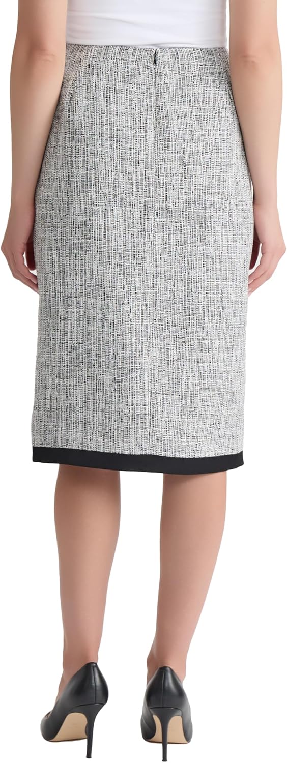 Kasper Women's Tweed Framed Below The Knee Skirt - Image 2
