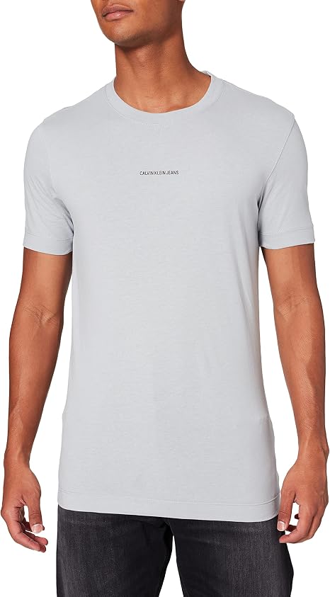 Calvin Klein Micro Branding Essential SS Tee T-Shirt Uomo : Amazon.it:  Abbigliamento