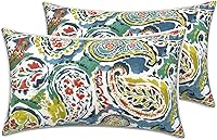 Vista 150 de LVTXIII - Juego de fundas para cojines de sofá, patio o sillón de exteriores, cuadradas y decorativas, 2 unidades de 16" x 16", sin relleno