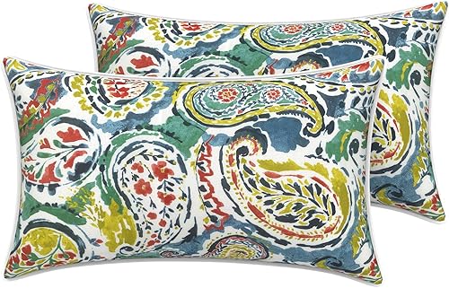 Miniatura 150 de LVTXIII - Juego de fundas para cojines de sofá, patio o sillón de exteriores, cuadradas y decorativas, 2 unidades de 16" x 16", sin relleno