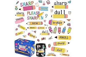 Mifoci Pencil Cup Vinyl Stickers for Teachers and Classroom Organization