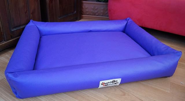 Hundebettenmanufaktur PicoBello - Cama para perros (reversible, 110 cm x 80 cm, piel sintética), color…