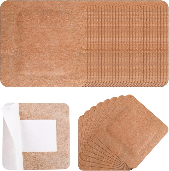 Teling 50 Pcs Extra Large Adhesive Bandages Flexible Fabric