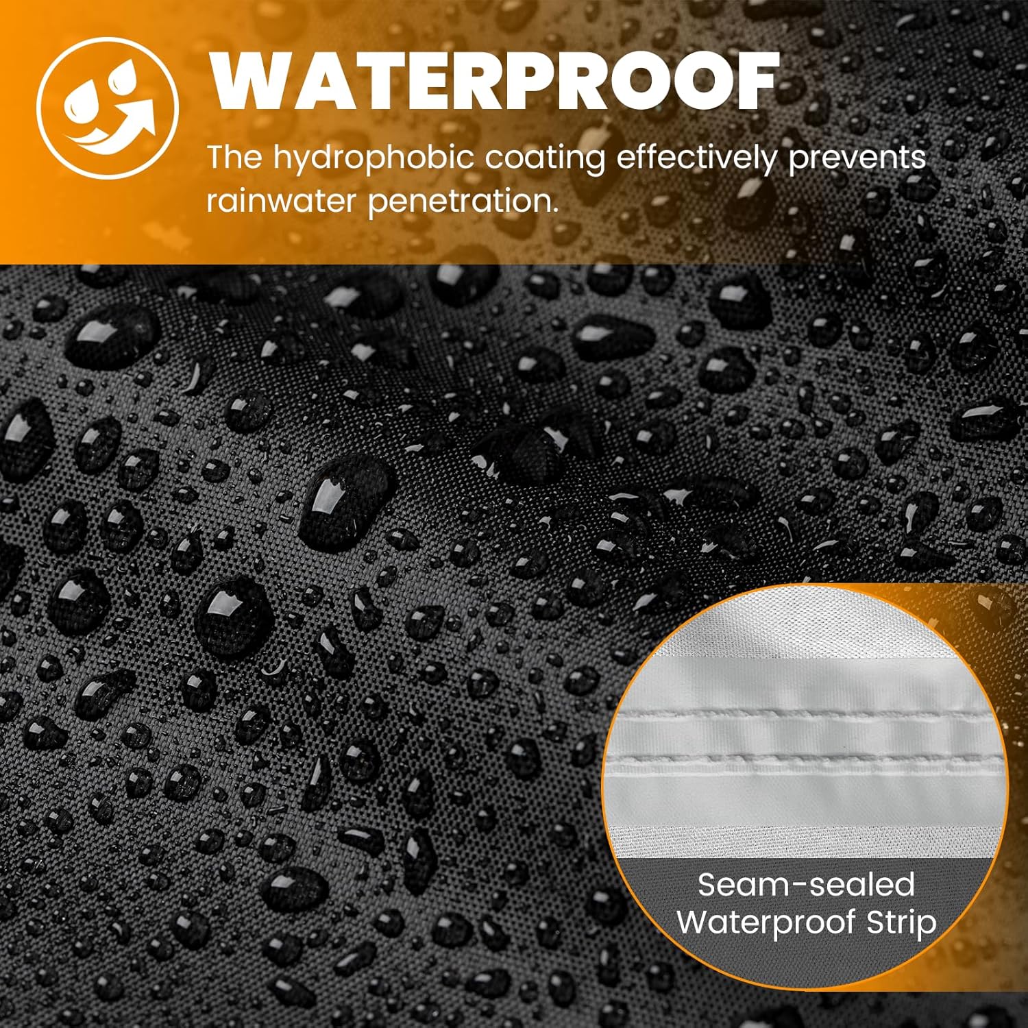 Favoto ATV Cover Waterproof Outdoor - Quad Cover Heavy Duty 4 Wheeler Cover All Weather Dust Rain Sun Protection Windproof for Kawasaki Polaris Honda Yamaha Vehicle Cover 86.6"