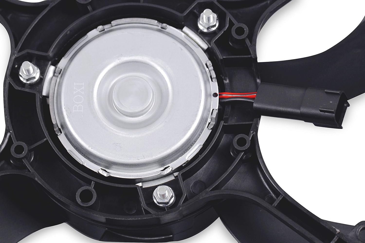 BOXI 621-052 Dual Radiator Cooling Fan Assembly Fit for 2006 2007 2008 for Chevy Equinox for Pontiac Torrent (Replace 19129813 1581578 FA70436)