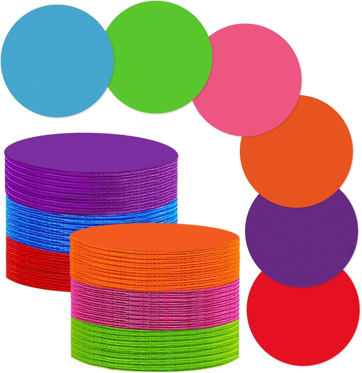 36 Pcs Carpet Spot Markers Carpet Spots for Classroom 4 Inch Circle Dots Markers 6 Colors Floor Dot for Decoration Elementary Teachers Student Kindergarten Preschool Yoga Standing